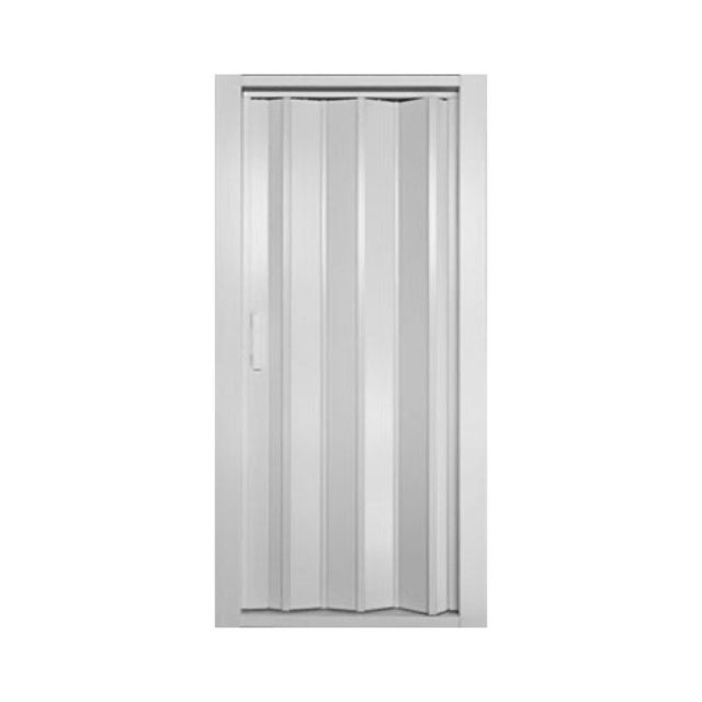 Puerta plegable blanca